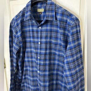 Sonoma Men’s 2XL Long Sleeve Button Down Plaid Shirt